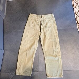 Rachel Comey Olive Green Wide-Leg Trousers